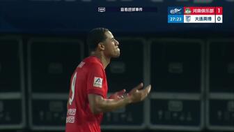 中超-古斯塔沃头球吊射杨铭锐替补扳平 大连英博客场1-1河南升第三 中超-古斯塔沃头球吊射杨铭锐替补扳平 大连英博客场1-1河南升第三