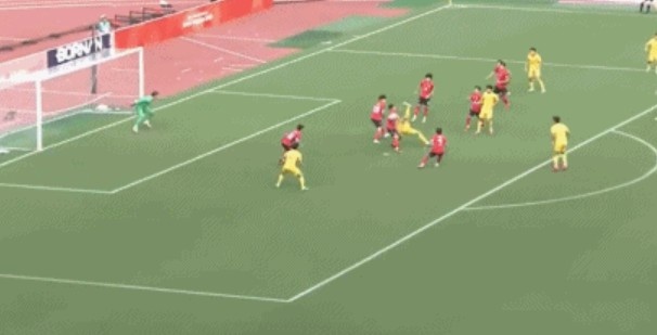 半场-U23国足1-1韩国U23 王钰栋单刀破门毛伟杰献助攻徐彬送角球